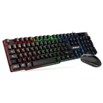 Σετ Gaming Πληκτρολόγιο και Ποντίκι με RGB LED Andowl QK200