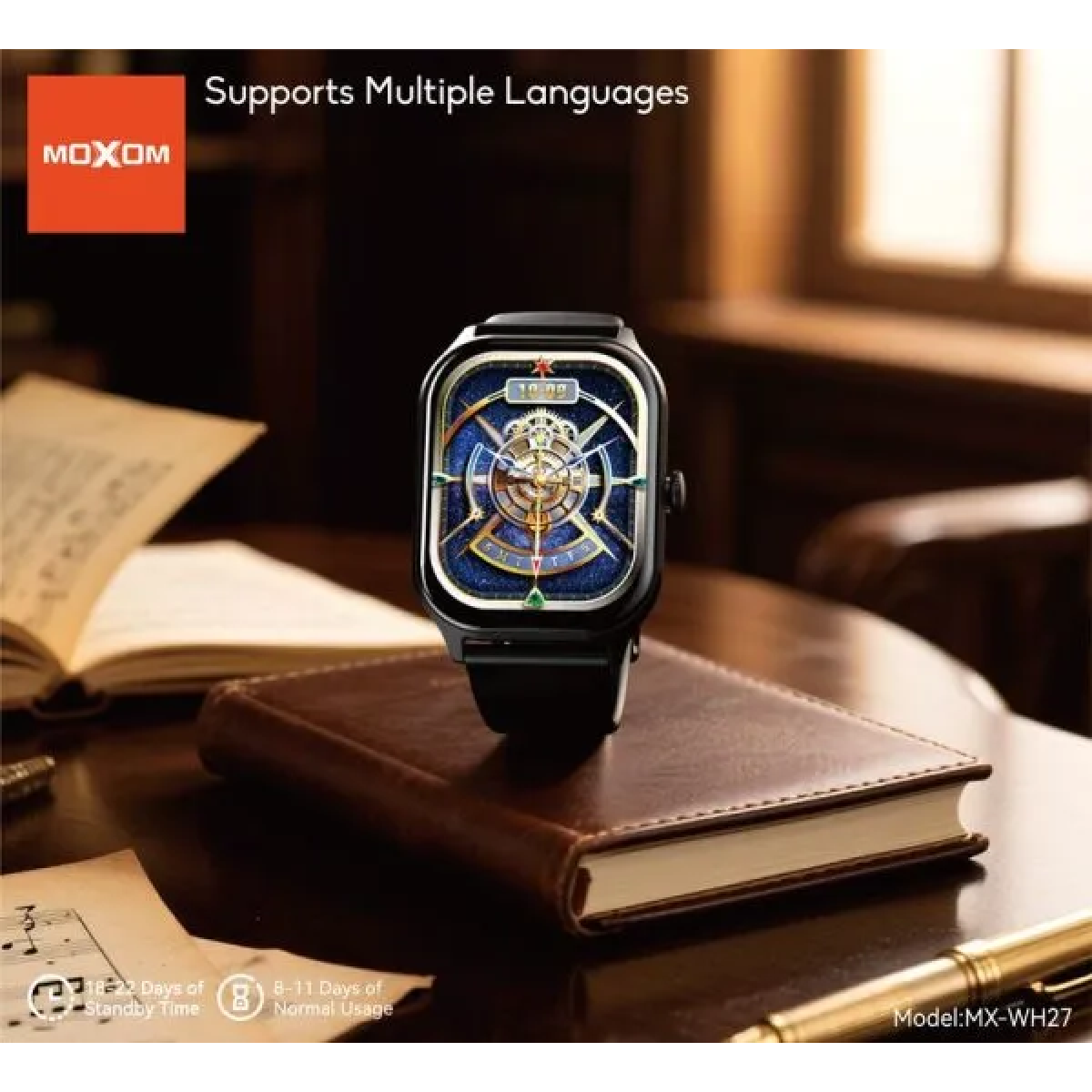 Smartwatch με Οθόνη Αφής 2.01" Bluetooth 5.3 Αδιάβροχο Moxom MX-WH27 - Image 6