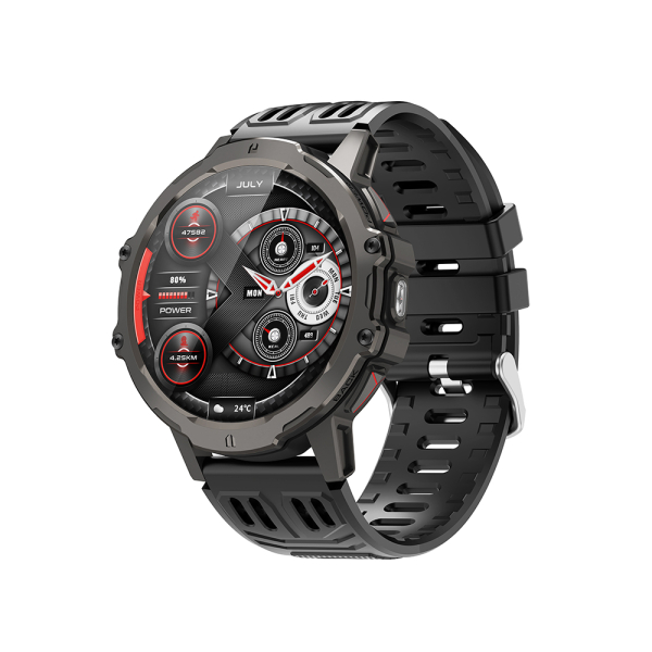 Smartwatch με Οθόνη TFT 1.7", Bluetooth 5.3, Φακό LED & Αδιάβροχη Προστασία Moxom MX-WH28