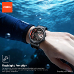 Smartwatch με Οθόνη TFT 1.7", Bluetooth 5.3, Φακό LED & Αδιάβροχη Προστασία Moxom MX-WH28 - Image 2