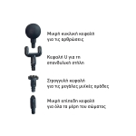 Συσκευή Μασάζ 30W με 5 Ταχύτητες και 4 Κεφαλές 17849-13 - Image 2
