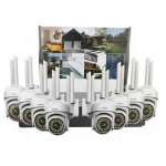 Σύστημα Aσφαλείας με 8 Κάμερες IP 8K Ultra HD και Καταγραφικό NVR PoE IP66 Andowl Q-S666 PRO