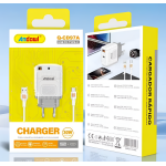Ταχυφορτιστής 30W με USB και Καλώδιο Type-C Andowl Q-CD97A