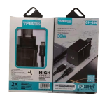 Ταχυφορτιστής 36W USB-C με Καλώδιο Μαύρος TREQA CH-654