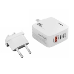 Ταχυφορτιστής 65W GaN PD με 3 Θύρες USB-C & USB-A Moxom MX-HC76 PD