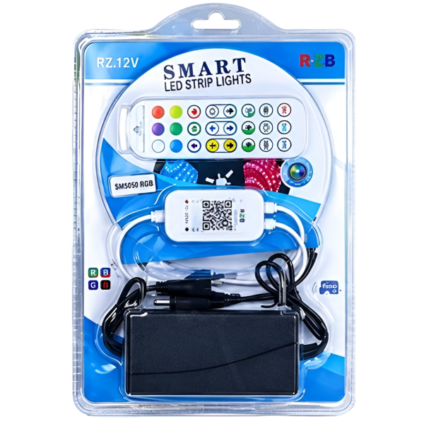 Ταινία LED RGB 5m 12V με Τηλεχειριστήριο και Τροφοδοτικό RZ.12V5050-5M