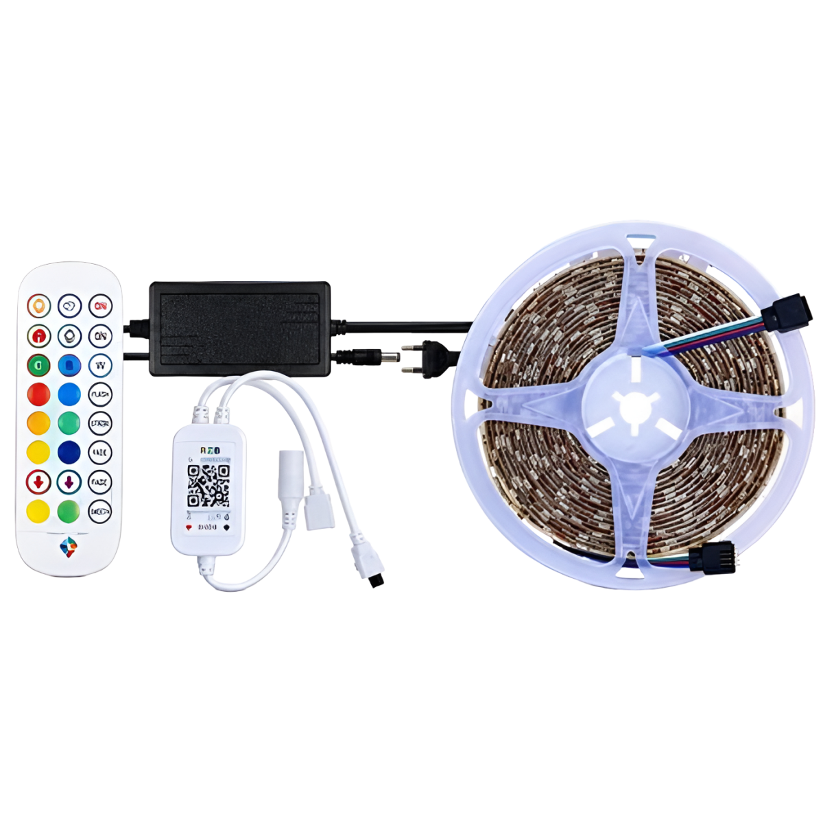 Ταινία LED RGB 5m 12V με Τηλεχειριστήριο και Τροφοδοτικό RZ.12V5050-5M