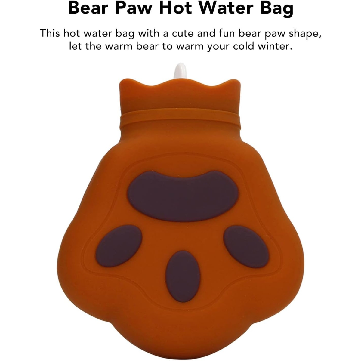 Θερμοφόρα Σιλικόνης σε Σχήμα Πατούσας 450ml – Hot Water Bottle Paw - Image 5