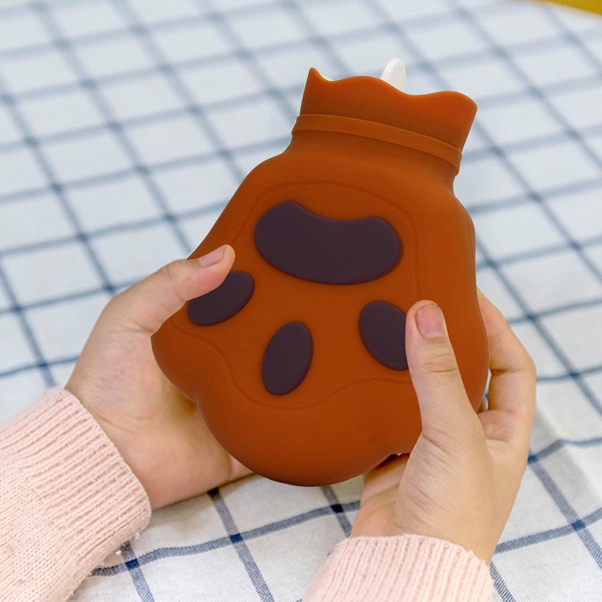 Θερμοφόρα Σιλικόνης σε Σχήμα Πατούσας 450ml – Hot Water Bottle Paw - Image 4
