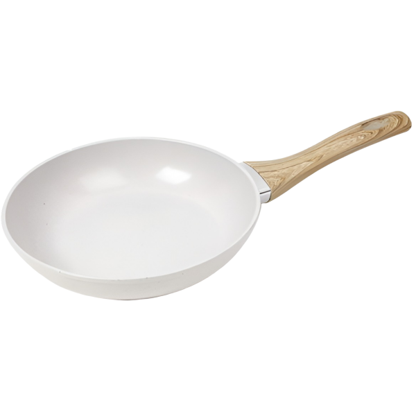 Τηγάνι Αλουμινίου 28cm με Λαβή Όψης Ξύλου Kmt Style 5412154