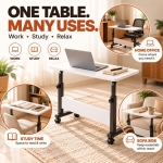 Τραπεζάκι Laptop με Ρυθμιζόμενο Ύψος 45-85cm & Ροδάκια A61-004