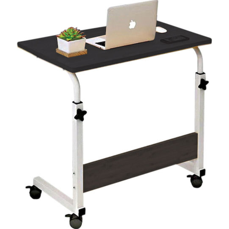 Τραπεζάκι Laptop με Ρυθμιζόμενο Ύψος 45-85cm & Ροδάκια A61-004