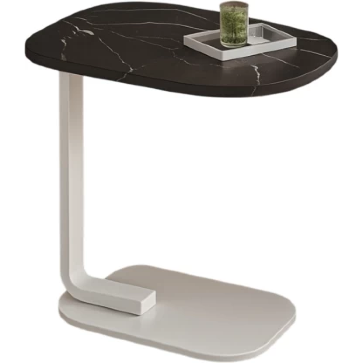Τραπεζάκι Βοηθητικό Καναπέ C-Shape 39.5x28x55.5cm A61-001