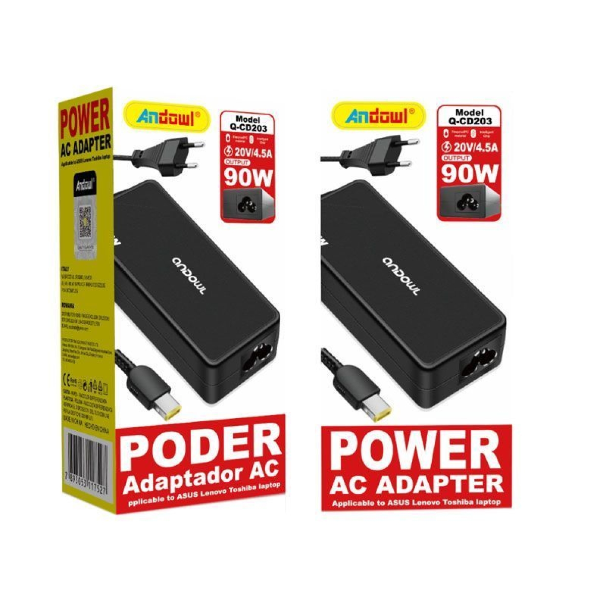Τροφοδοτικό Laptop 90W 20V/4.5A Andowl Q-CD203