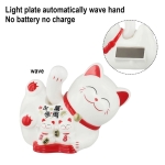 Ηλιακή γάτα τύχης Maneki Neko με κινούμενο χέρι σε 2 χρώματα