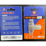 USB Flash Drive 32GB USB 3.0 με Διπλή Σύνδεση USB και Type-C OTG Technovo