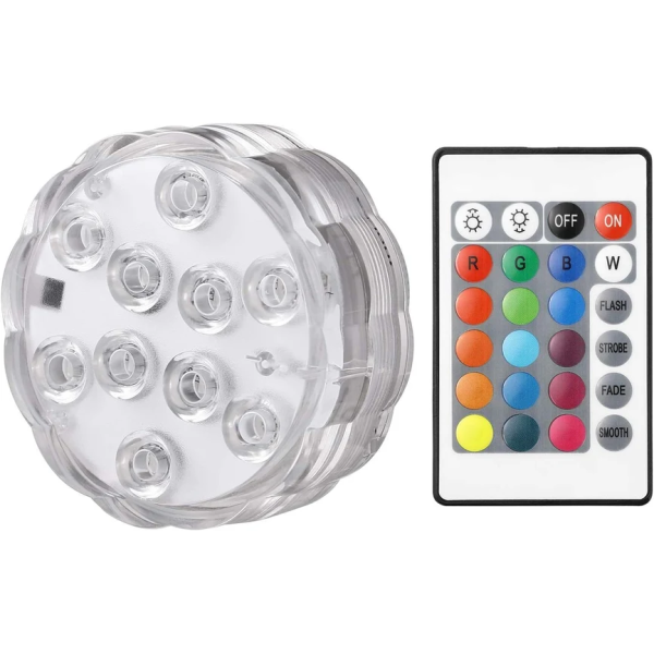 Υποβρύχιο Φωτιστικό LED RGB με Τηλεχειριστήριο για Πισίνα Andowl Q-LED95